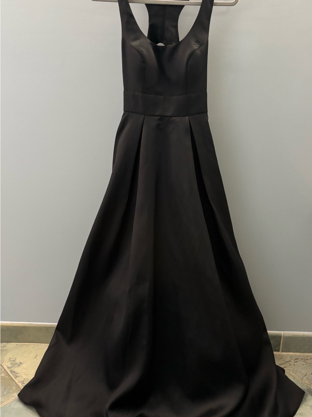 Elegant Black A-Line Evening Dress (never worn)